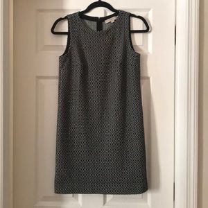 Loft black and white dress
